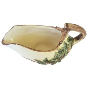 McCoy Pottery Ivy Pattern Gravy Boat / Creamer Antique 1940’s (83 Years Old)